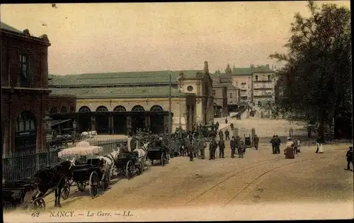 Ak Nancy Meurthe et Moselle, La Gare