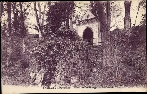 Ak Saulges Mayenne, Lieu de pelerinage de St. Cenere