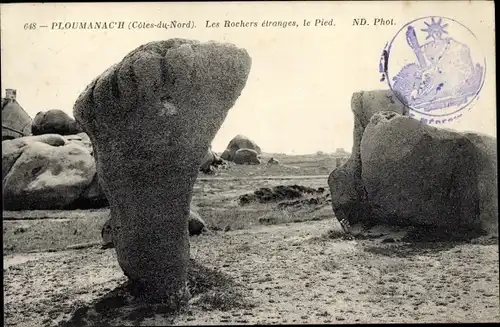 Ak Ploumanac’h Cotes d'Armor, Les Rochers etranges, le Pied