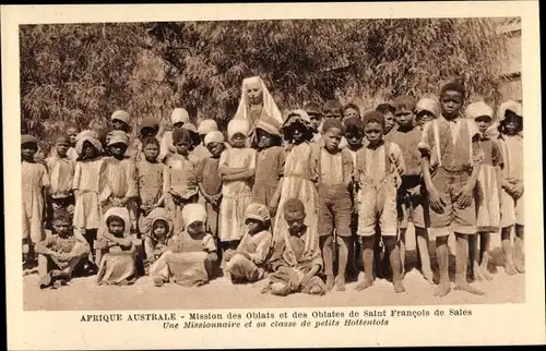 Ak Afrique Australe, Mission des Oblats et des Oblates de Saint Francois de Sales, petits Hottentots