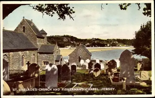 Ak Kanalinsel Jersey, St. Brelade's Church and Fisherman's Chapel