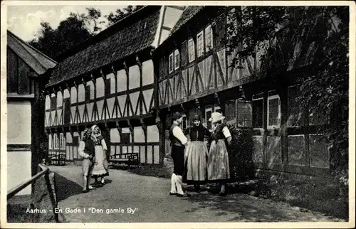 Ak Århus Aarhus Dänemark, En Gade i Den gamle By