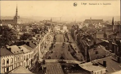 Ak Liège Lüttich Wallonien, Boulevard de la Sauveniere