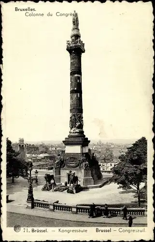 Ak Brüssel Belgien, Colonne du Congres et Tombeau