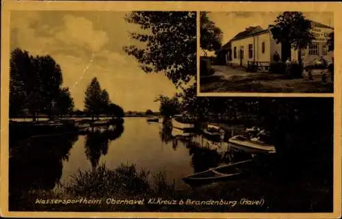 Ak Klein Kreutz Brandenburg an der Havel, Wassersportheim