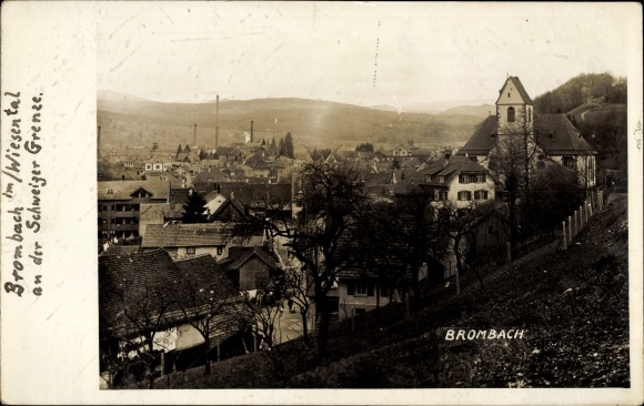 Ak Brombach Lörrach in Baden, Ortsansicht, Schweizer