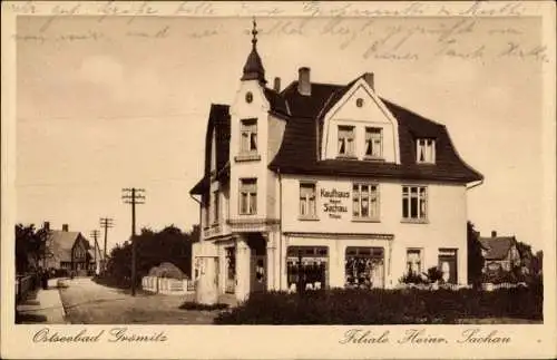 Ak Ostseebad Grömitz in Holstein, Kaufhaus, Filiale Heinrich Sachau