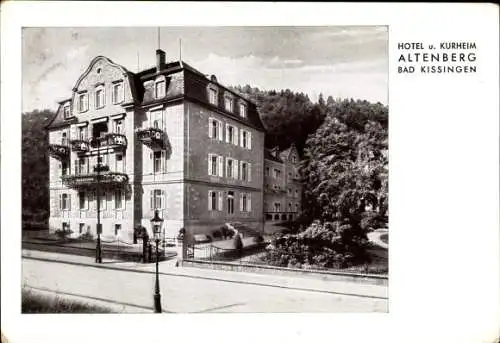 Ak Bad Kissingen Unterfranken Bayern, Hotel Kurheim Altenberg