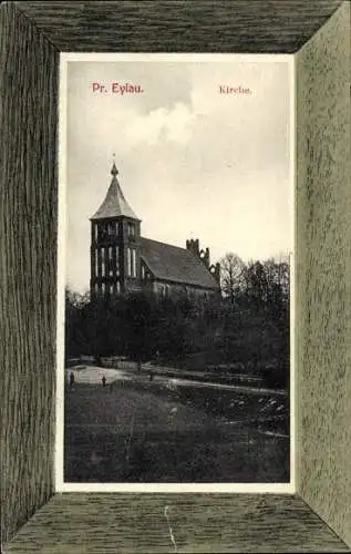 Passepartout Ak Bagrationowsk Preußisch Eylau Ostpreußen, Kirche