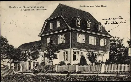 Ak Gammelshausen Hollnich im Hunsrück, Gasthaus Peter Henn