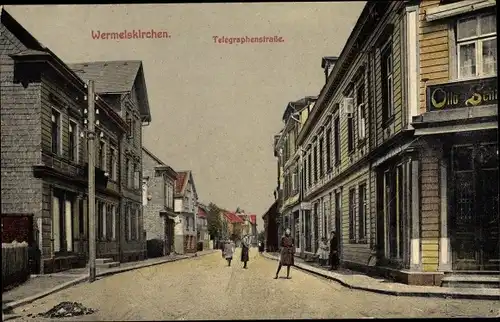 Ak  Wermelskirchen im Bergischen Land, Telegraphenstraße, Geschäft Otto Sch.