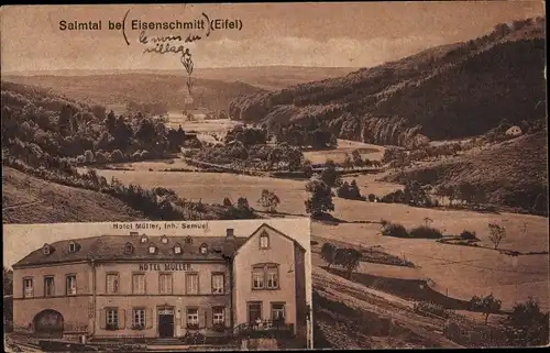 Ak Eisenschmitt in der Eifel, Salmtal, Hotel Müller