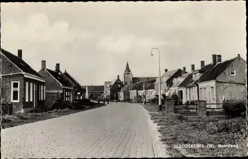 Ak Serooskerke Walcheren Zeeland Niederlande, Noordweg