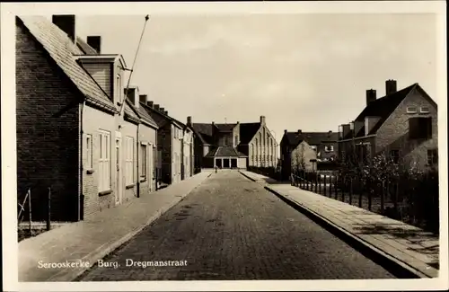 Ak Serooskerke Walcheren Zeeland Niederlande, Burg, Dregmansstraat