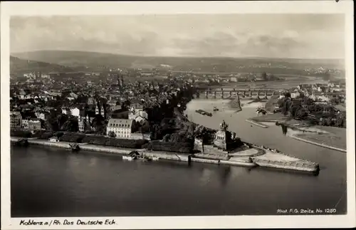 Ak Koblenz am Rhein, Deutsches Eck