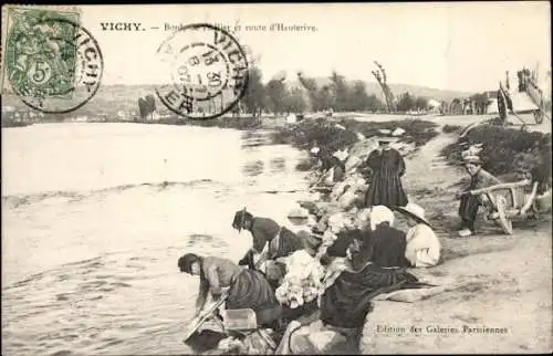 Ak Vichy Allier, Bords de l'Allier, Route d'Hauterive