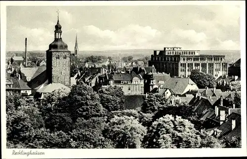 Ak Recklinghausen im Ruhrgebiet, Stadtansicht