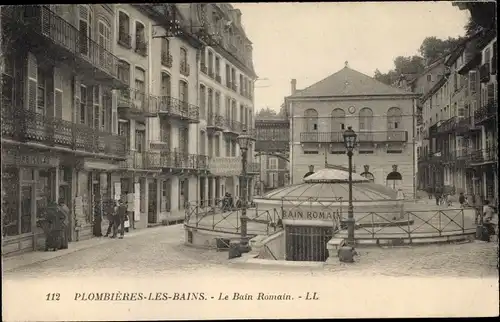 Ak Plombières les Bains Lothringen Vosges, Le Bain Romain