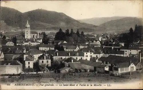 Ak Remiremont Lothringen Vosges, Vue generale