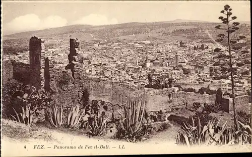 Ak Fez Marokko, Panorama de Fez el Bali