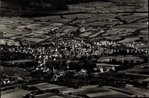 Ak Eschau im Spessart, Luftaufnahme, Panorama