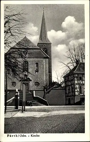 Ak Fürth im Odenwald, Kirche