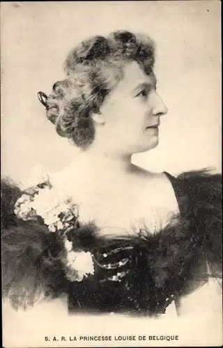 Ak La Princesse Louise de Belgique, Adel Belgien, Portrait