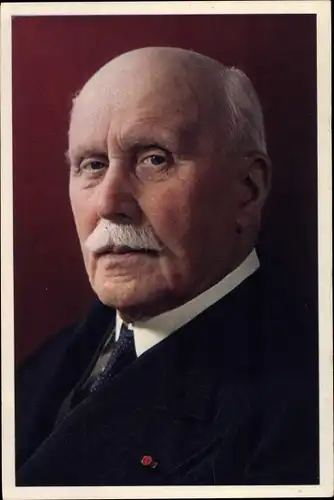 Ak Französischer Politiker Philippe Pétain, Portrait