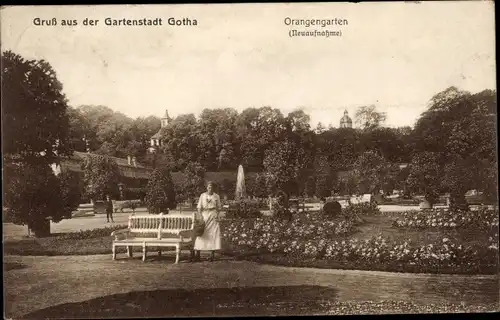 Ak Gotha in Thüringen, Orangengarten