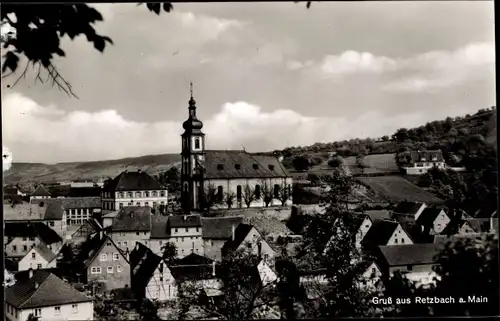 Ak Retzbach Zellingen in Unterfranken, Wallfahrtskirche, Ort