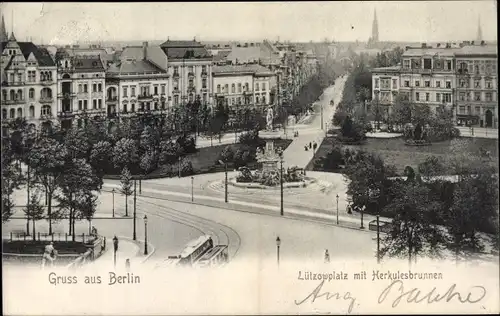 Ak Berlin Tiergarten, Lützowplatz, Herkulesbrunnen