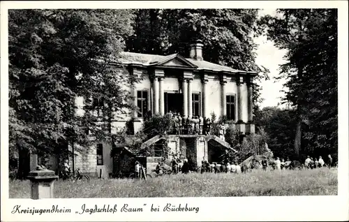 Ak Bückeburg im Kreis Schaumburg, Kreisjugendheim Jagdschloss Baum