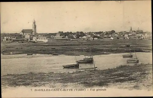 Ak Saint Gilles Croix de Vie Vendée, Vue generale