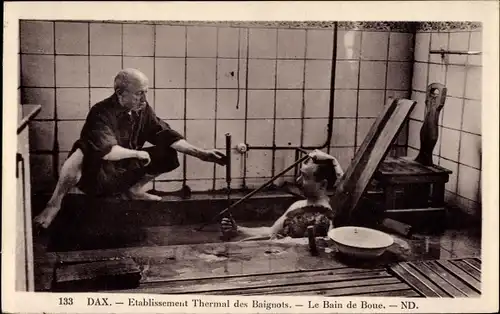 Ak Dax Landes, Etablissement Thermal des Baignots, le Bain de Boue