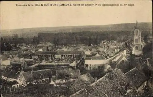 Ak Montfort l'Amaury Yvelines, Panorama de la Ville
