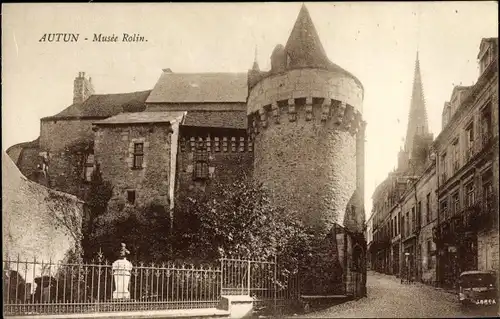 Ak Autun Saône-et-Loire, Musee Rolin