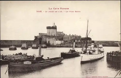 Ak Saint Jean de Luz Pyrénées Atlantiques, Le Fort Socoa