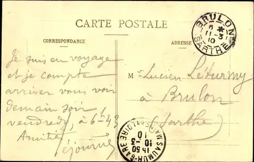 Ak Chartres Eure et Loir, L'Eure, vue prise du Pont de la Courtille