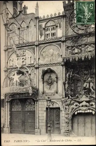 Ak Paris IX. Arrondissement Opéra, Le Ciel, Boulevard de Clichy