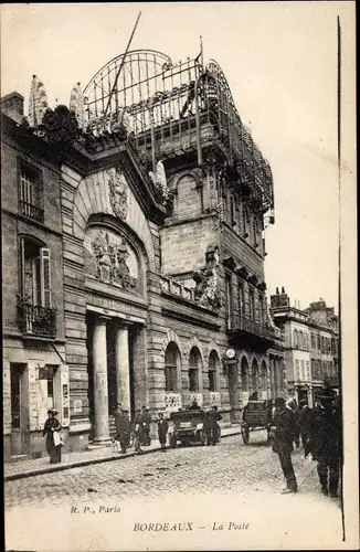 Ak Bordeaux Gironde, La Poste