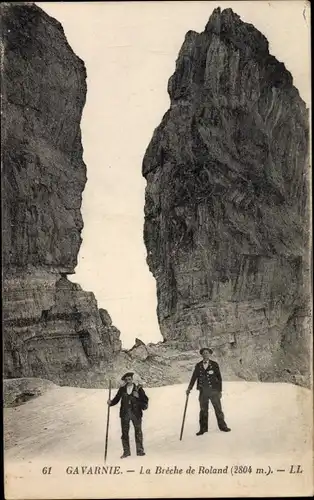 Ak Gavarnie Hautes Pyrénées, La Breche de Roland