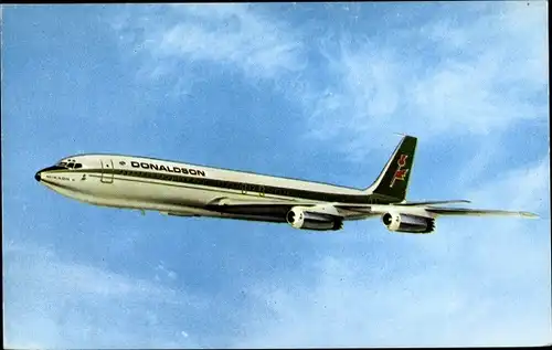 Ak Britisches Passagierflugzeug, Boeing 707, Donaldson International Airways