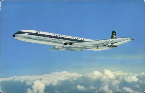 Ak Griechisches Passagierflugzeug, De Havilland Comet 4B, Olympic Airways, SX DAK