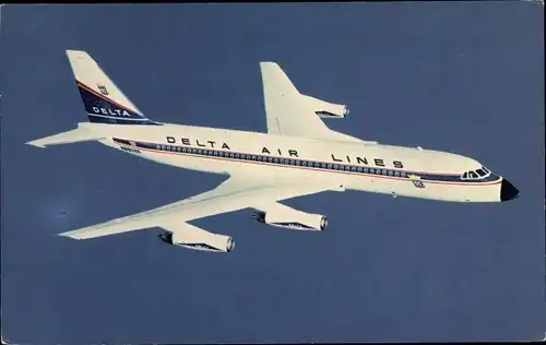 Ak Amerikanisches Passagierflugzeug, Convair 880, Delta Airlines
