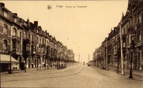 Ak Liège Lüttich Wallonien, Avenue de l'Exposition