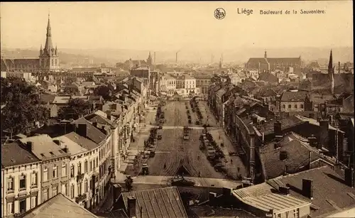 Ak Liège Lüttich Wallonien, Boulevard de la Sauveniere