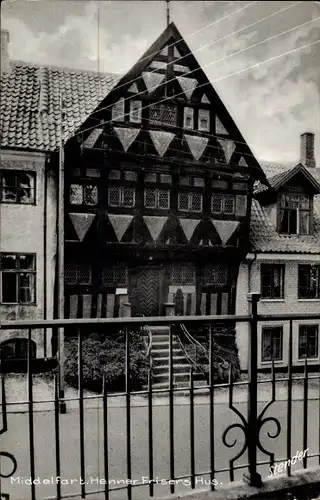 Ak Middelfart Dänemark, Henner Frisers Hus