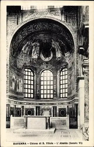Ak Ravenna Emilia Romagna, Chiesa di S. Vitale, L'Abside