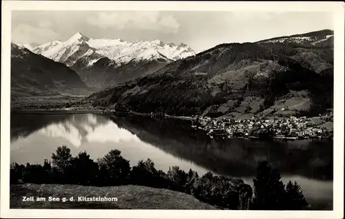 Ak Zell am See in Salzburg, Blick geen das Kitzsteinhorn