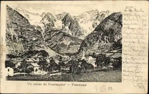 Ak Courmayeur Valle d'Aosta Aostatal, un Saluto da Courmajeur, Panorama